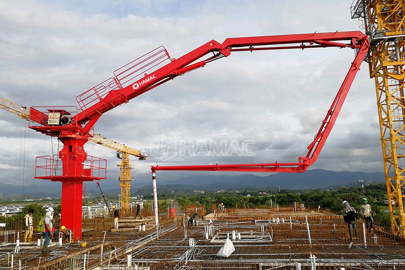 Boom Penempat Beton HGY33 yang Dapat Mendaki Sendiri di Chili