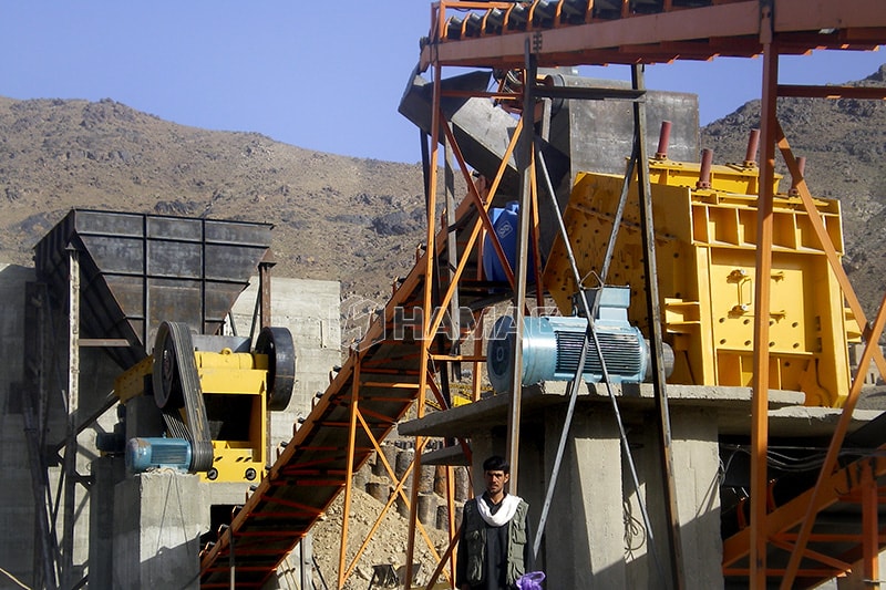 Jaw crusher dan impact crusher di Irak