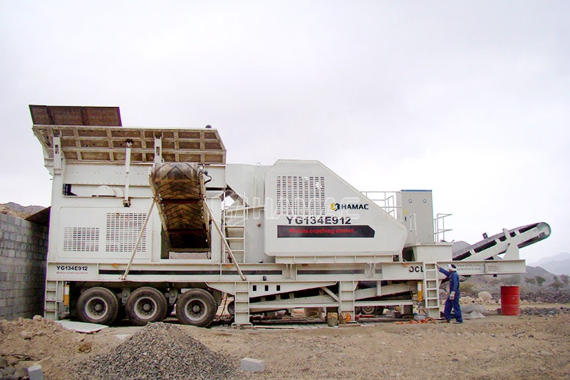 250tph mobile jaw crusher di Oman