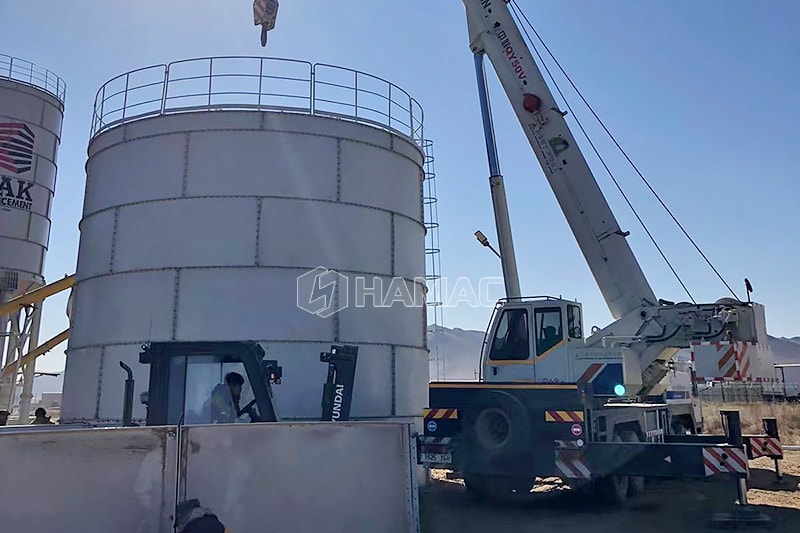 2 UNIT Silo Semen 700ton Berperan dalam Industri di Mongolia