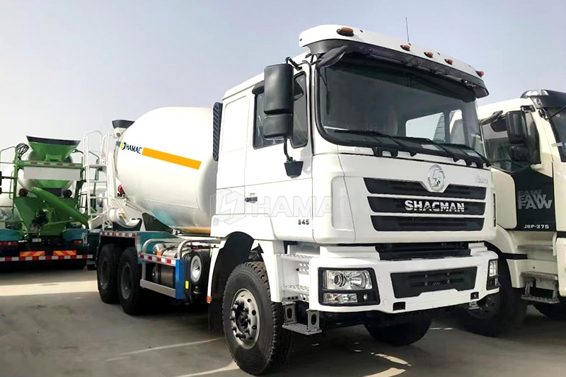 Truk Mixer Beton 10m3 dengan rangka SHACMAN