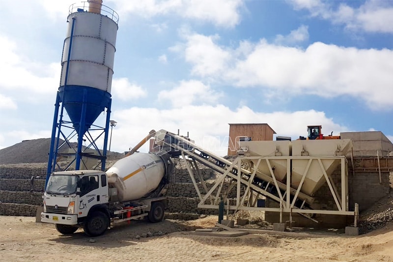 Pabrik Pencampuran Beton Tanpa Mixer / Pabrik Pencampuran Kering