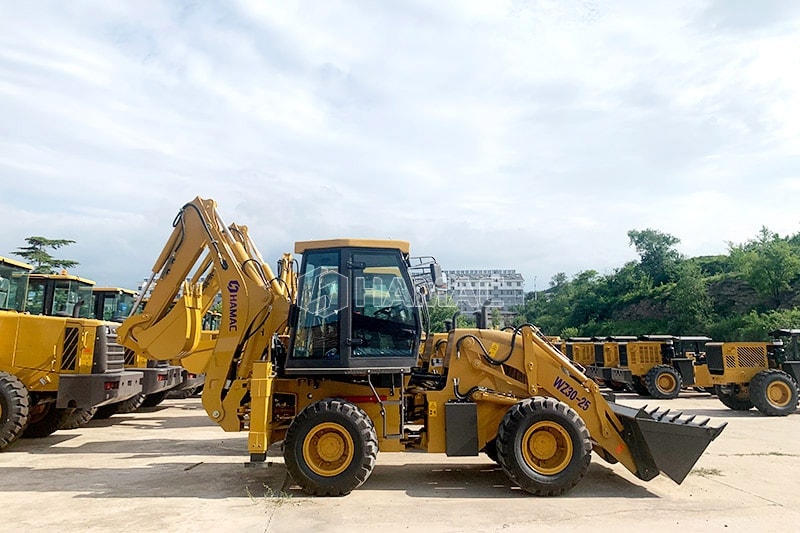 Backhoe loader HZ30-25 dengan sasis artikulasi