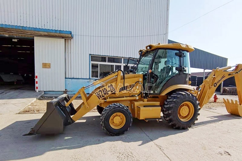 Backhoe loader HZ40-28 dengan sasis satu bagian