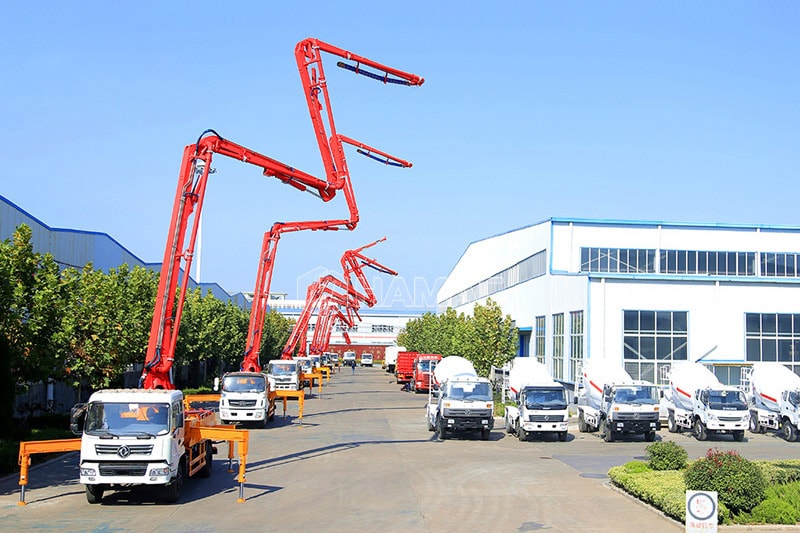 Pengenalan singkat tentang pompa beton boom dipasang truk