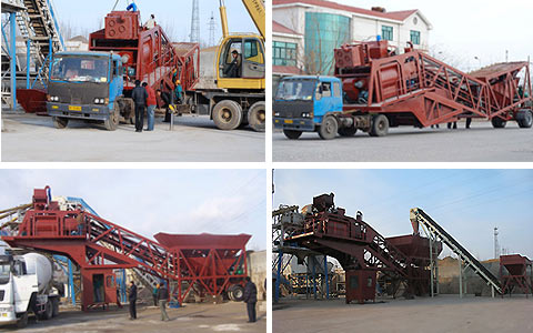 Mixer beton mobile yang memuat sendiri