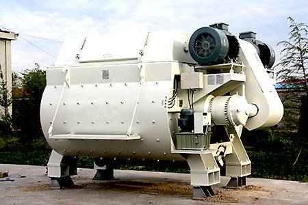 European Tech.Twin shaft Concrete Mixer