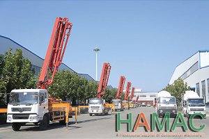 HMC5028 Truk Pompa Beton Boom