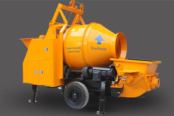 Mixer Beton dengan Pompa