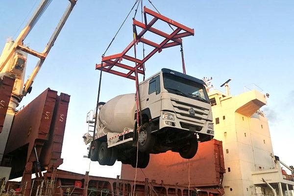 Truk Mixer Transit 10 m3 di Nigeria