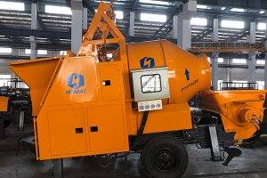 Mixer Beton Mesin Diesel DHBT15 dengan Pompa di Mali