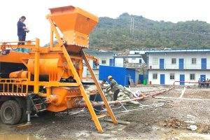 Pompa Mixer Beton MHBT25-L1 di Filipina