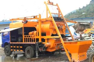 Pompa Mixer Beton HBT25-L1 di Afrika Selatan