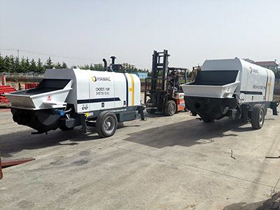 <b>Dua unit pompa beton diesel dikirim ke negara Afrika Timur.</b>